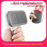 One-Button Pet Deshedding Brush — Tangle-Free, Ergonomic Grip for Dogs & Cats