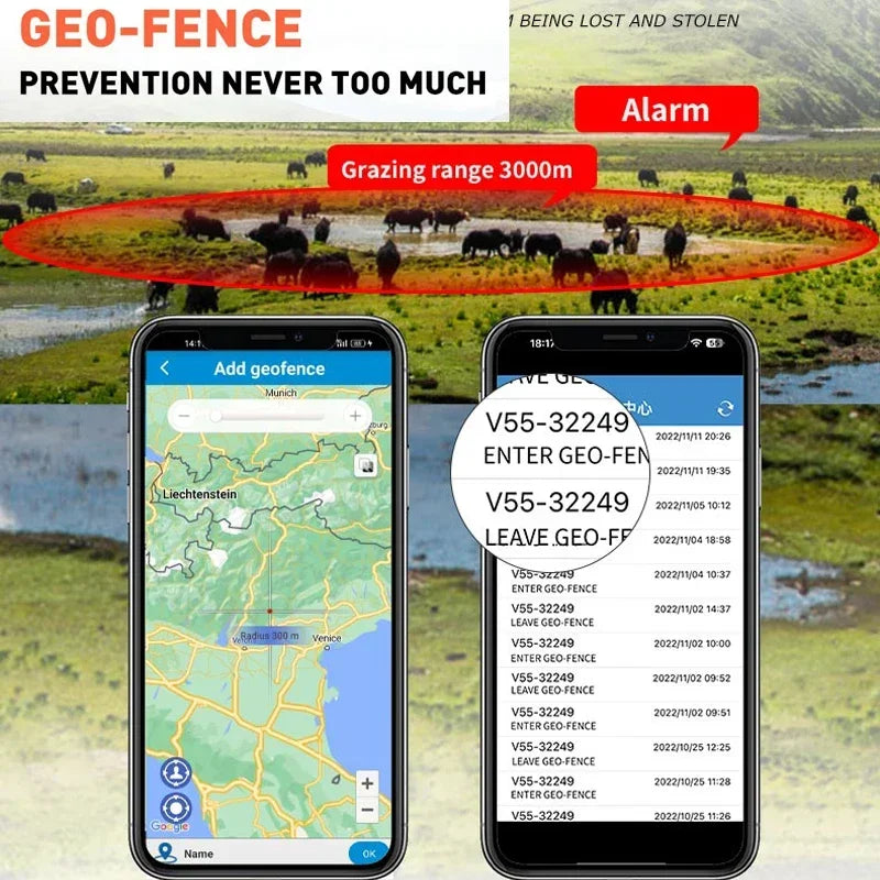 4G GPS Livestock Tracker for Sheep, Cattle & Horses with 20,000mAh Battery