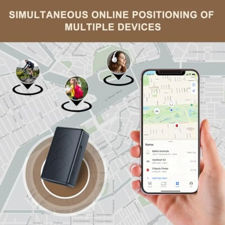 Mini Magnetic GPS Tracker for Cars, Trucks & Vehicles - Real-Time Global Coverage
