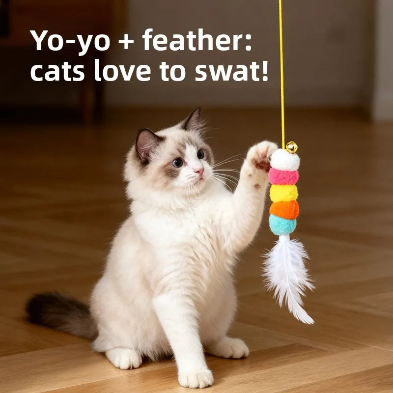 Smart Auto Yoyo Cat Teaser — Self-Bouncing Boredom Relief Toy