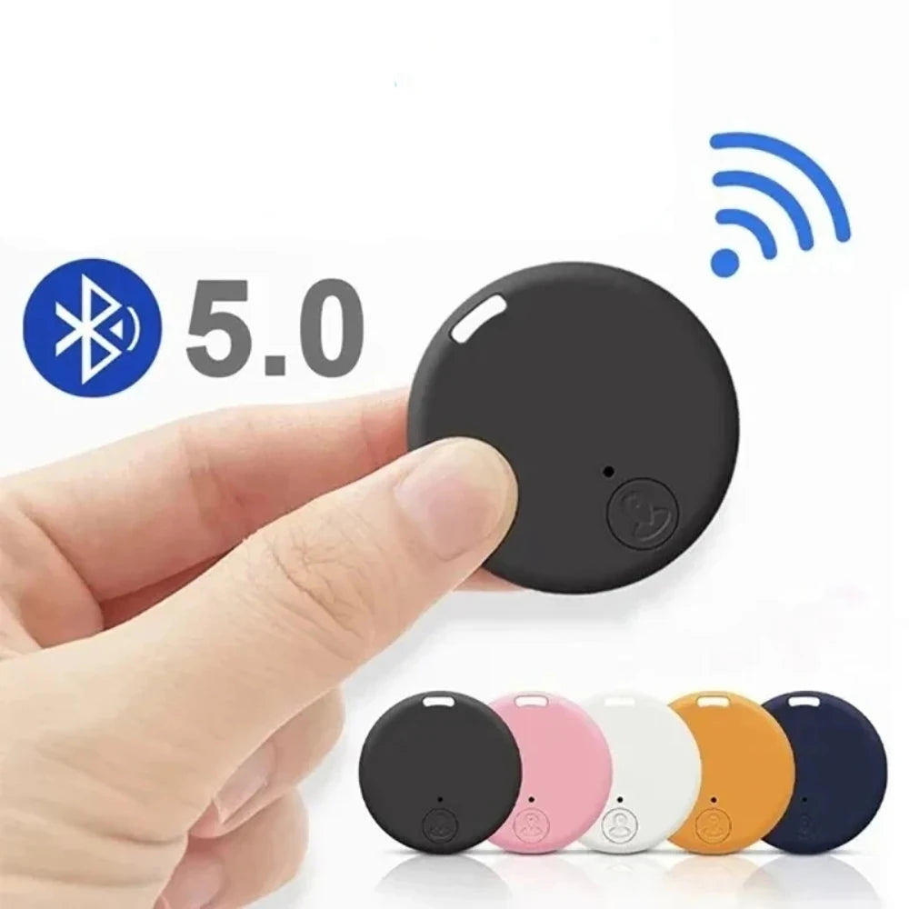 Round Mini Bluetooth 5.0 GPS Smart Tracker for Pets, Kids & Wallets