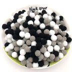 Plush Cat Puff Ball Toys — Soft Stretch Chew & Play Balls, Bulk Packs