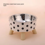 Raised Stainless Steel Pet Feeder Bowl