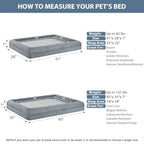 XL Orthopedic Dog Sofa Bed with Bolster Sides, Washable