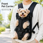 Hands-Free Pet Chest Carrier (Breathable Mesh, Adjustable, Travel)