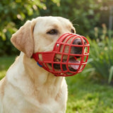 Adjustable Anti-Bite Dog Muzzle (Buckle, Stops Barking, All Breeds)