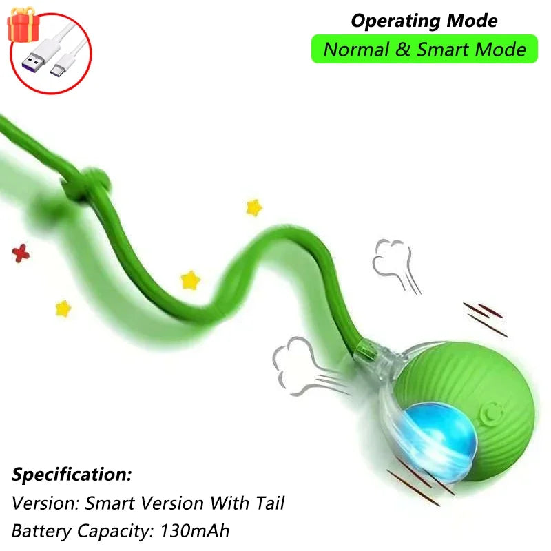 Mouse-Imitating Rolling Ball Cat Toy