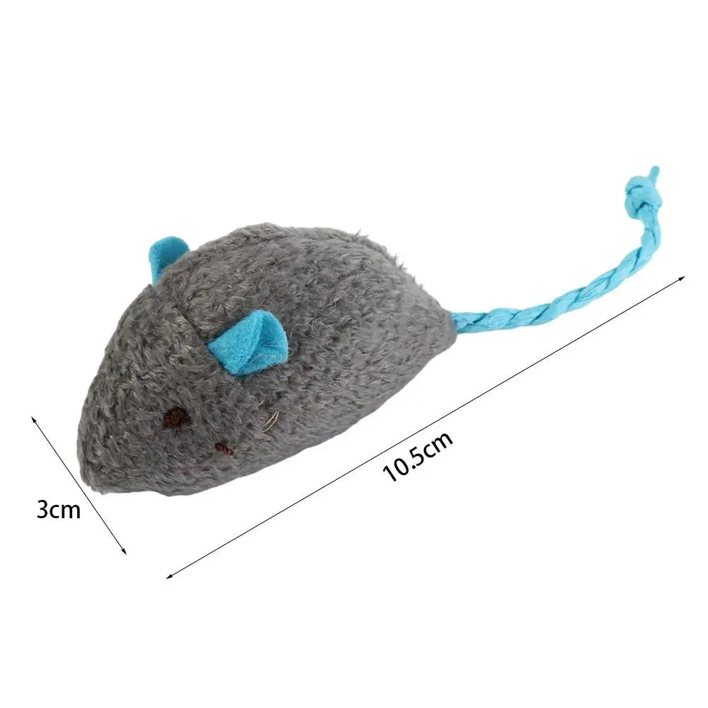 Soft Catnip Mouse Toys — Classic Plush Play Mice, 2-Pack