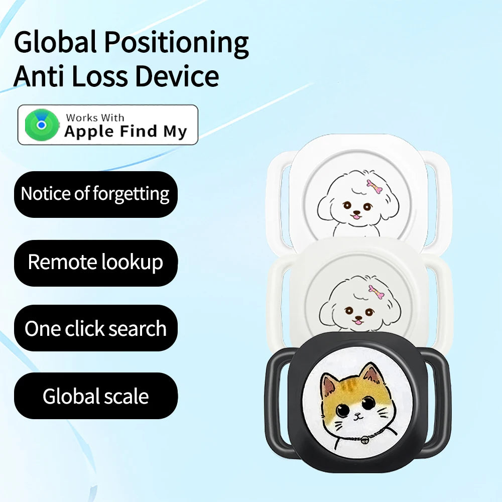 Bluetooth Anti-Lost Tracker Tag with Bidirectional Alarm for Pets & Wallets