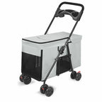 Foldable All-Terrain Large Dog & Cat Stroller Cart — Portable Outdoor Carrier