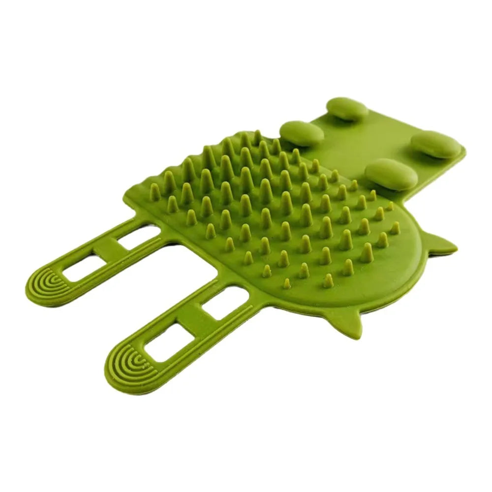 Self-Cleaning Silicone Corner Scratcher & Grooming Comb