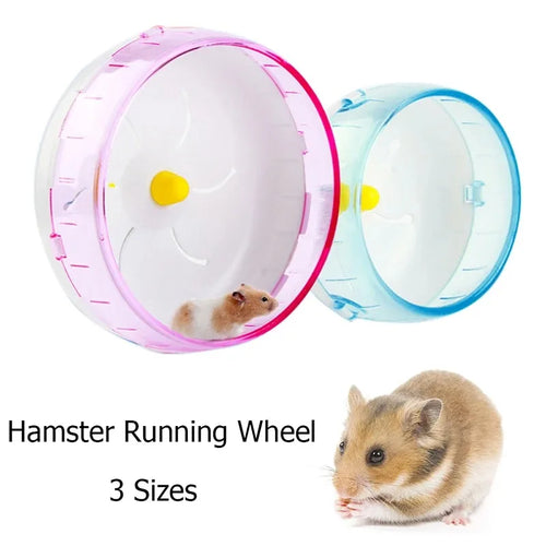 Silent Hamster Running Wheel — Wide-Track Acrylic Exercise Disc