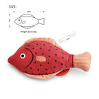 Catnip & Silvervine Fish Kicker Toy — Chew-Resistant with Wand Attachment