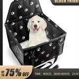 Foldable Dog Car Booster Seat with Safety Belt