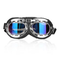 Oversized Dog Eye Visor Goggles (UV-Blocking, Wind Proof, Harley Style)