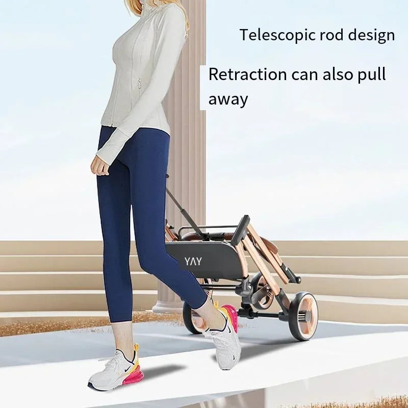 Separable Pet Stroller with Detachable Multifunctional Bag — One-Click Fold Cat & Dog Travel Cart