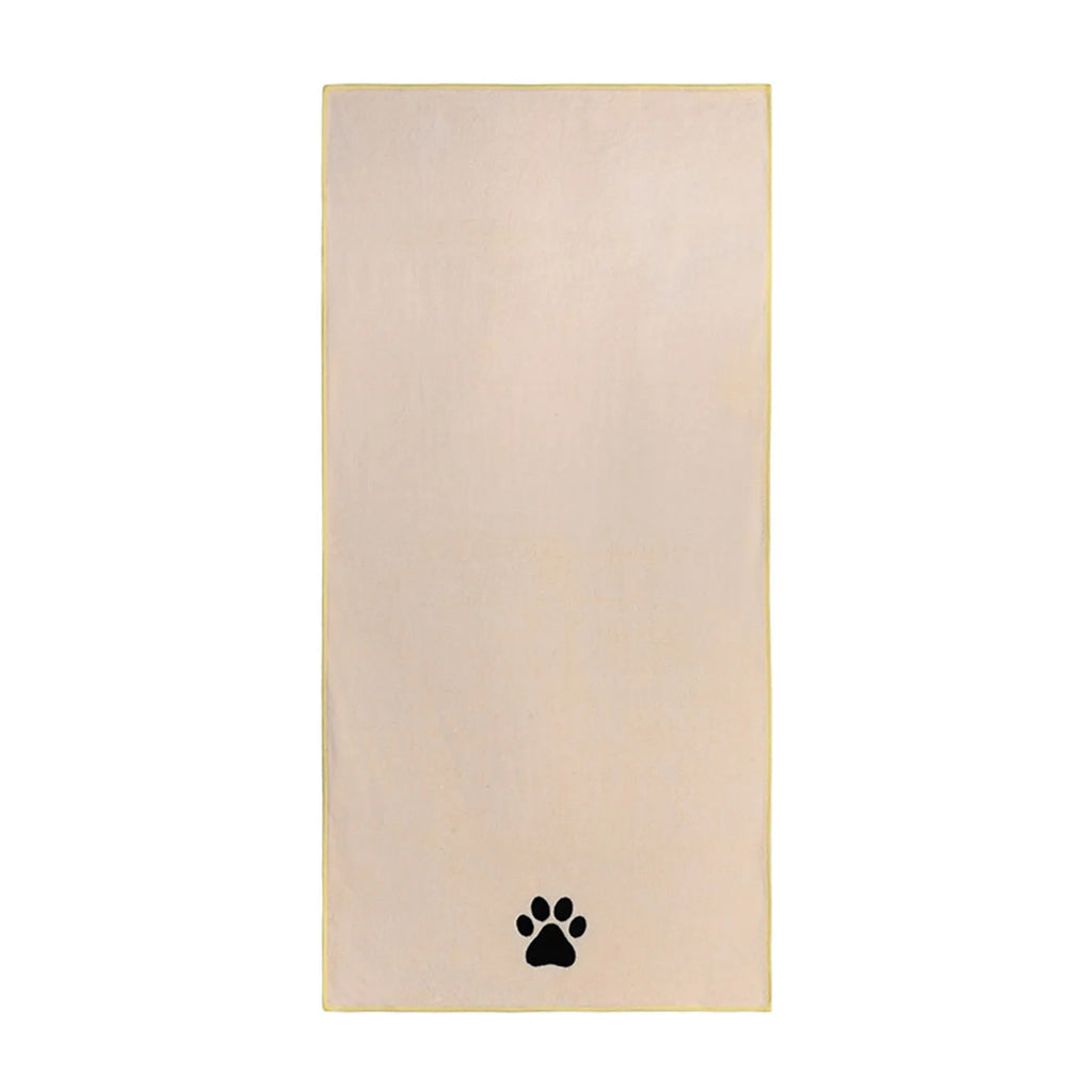 Microfiber Dog & Cat Bath Towel — Embroidered, Super-Absorbent, Two Sizes
