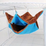 Plush Winter Pet Hammock — Double-Layer Fleece Hanging Bed