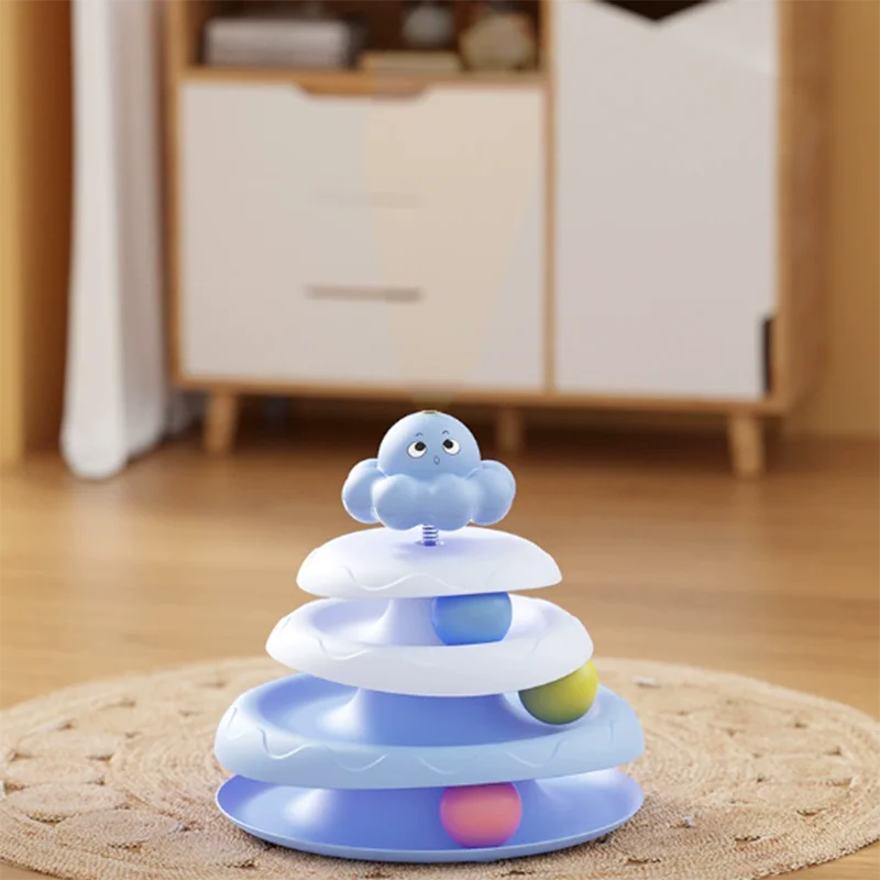 3-Layer Spinning Turntable Cat Toy
