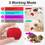 3-Mode Electric Moving Ball Cat Toy — Automatic Interactive Boredom Relief for Kittens & Adults
