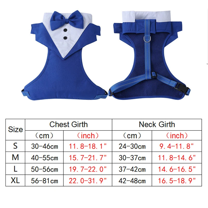 Dog Tuxedo Suit with Bow Tie (Wedding & Party Costume)