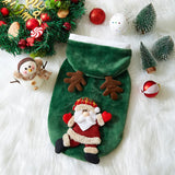 Christmas Flannel Hoodie for Dogs & Cats (Winter Clothes)