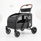 Multi-Function Foldable Pet Stroller for Senior, Medium & Large Dogs — Portable Outdoor Travel Trolley