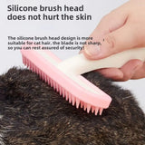 Silicone Pet Grooming Comb — Gentle Brush for Rabbits & Guinea Pigs