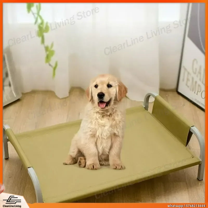 Elevated Cooling Dog Cot Bed, Moisture-Proof & Washable