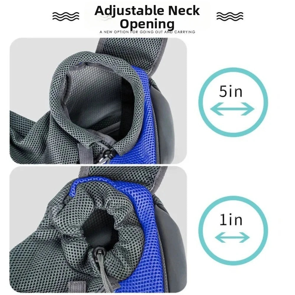 Hands-Free Puppy Carrier Backpack (Breathable, Crossbody, Multi-Size)