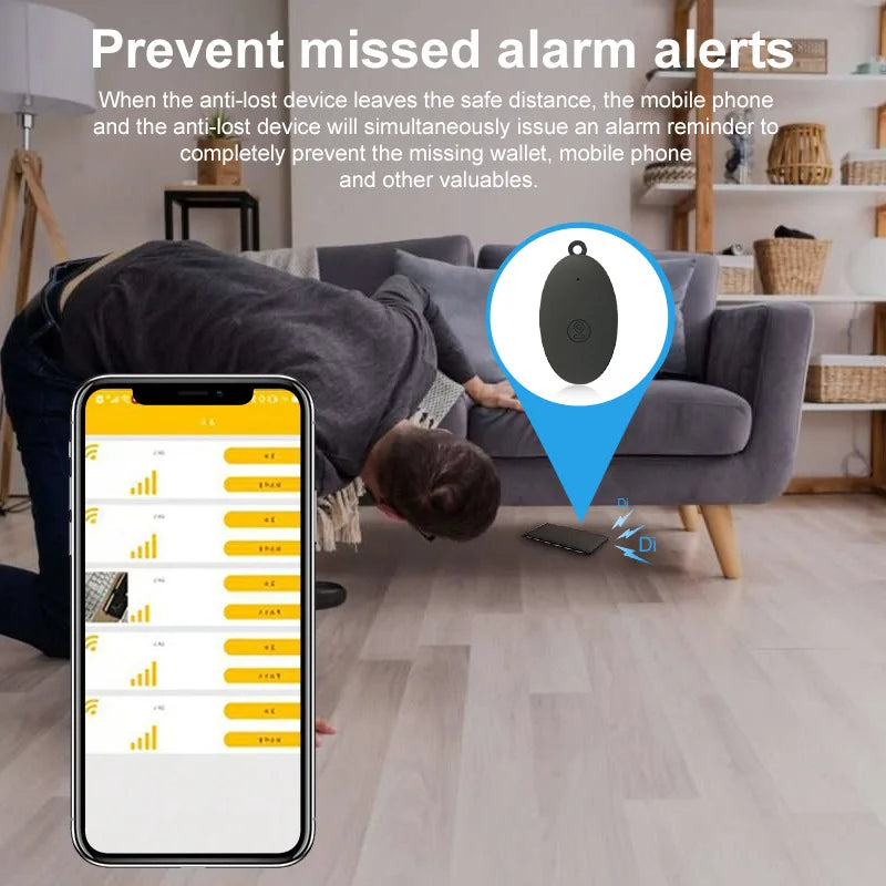 Oval Mini GPS Smart Tracker & Anti-Loss Locator for Pets, Kids, Bags & Keys