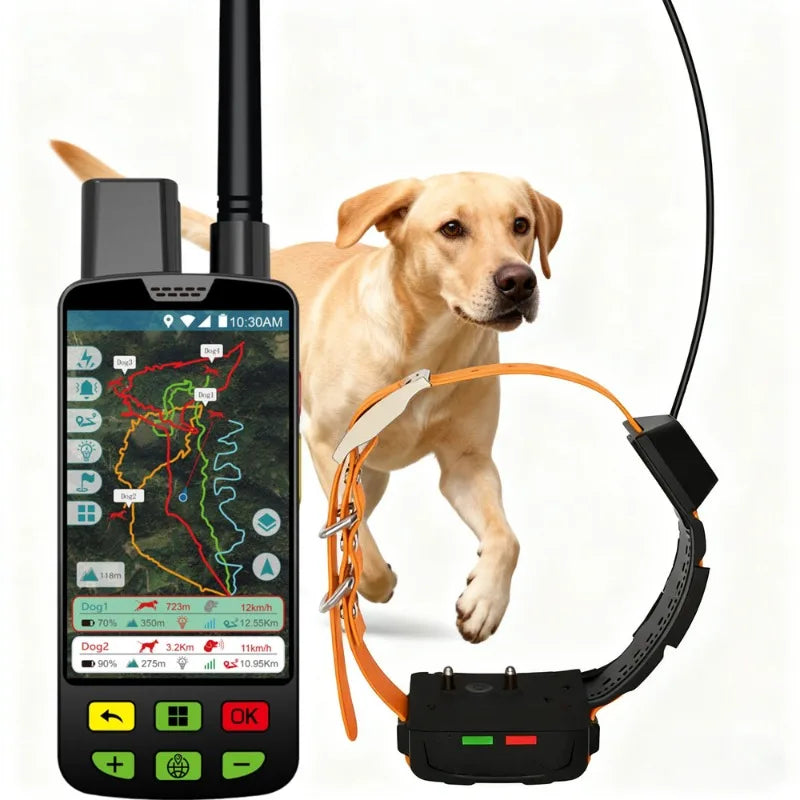 Smart Hunting Dog Collar with Shot Detection Radar & Blood Trail Mode