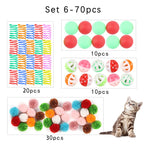 Sisal Mouse Ball Cat Toy Set — Wear-Resistant Claw & Teeth Toy
