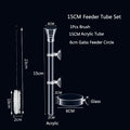 Acrylic Aquarium Shrimp Feeding Dish & Tube (Transparent, Snail & Shrimp)