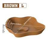 Multi-Use Turtle & Frog Bathing Basin — Food, Water & Soaking Bowl for Reptiles