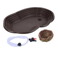 Reptile Bathing Pool & Water Dish Set — Ramp Design for Turtles & Tortoises