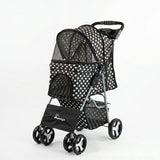 Lightweight One Click Foldable Pet Stroller for Small Medium Dogs Cats Universal Outdoor Walking Travel Carrier Push Cart
