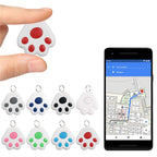 Paw-Shaped Mini Bluetooth GPS Tracker for Pets, Kids, Wallets & Keys
