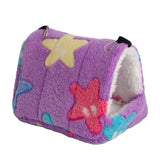 Cozy Small Pet Hideout Bed — Soft Cotton Hammock for Hamsters & Guinea Pigs