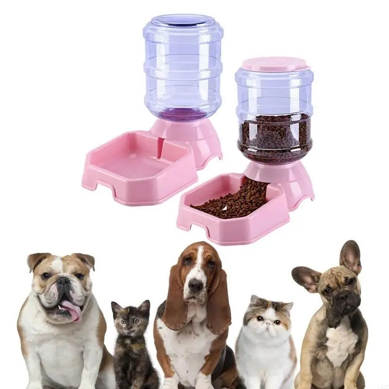 G92C Automatic Pet Feeder & Waterer (Square, Cage Hanging, Plastic)