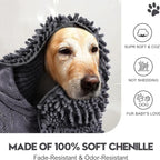 Super Absorbent Quick-Dry Pet Towel — Soft Dog & Cat Bath Robe