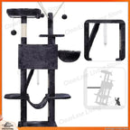 53in Cat Tree with Condo, Hammock & Scratching Post