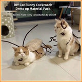 DIY Cat Cockroach Cosplay Dress-Up Kit — Creative Indoor Cat Toy Accessory Set