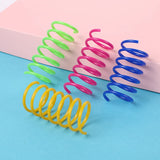 Heavy-Gauge Cat Spring Coil Toys — Bright Colors, 4 to 20-Pack