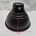Aluminum Reptile Heat Lamp Dome Shell — Reflective Lampshade with Wire Bracket