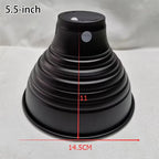 Aluminum Reptile Heat Lamp Dome Shell — Reflective Lampshade with Wire Bracket