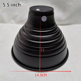 Aluminum Reptile Heat Lamp Dome Shell — Reflective Lampshade with Wire Bracket