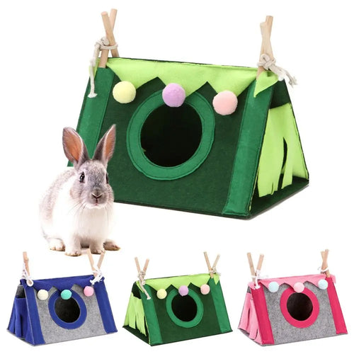 Felt Tent Hideout — Cozy Nest Bed for Hamsters & Small Pets