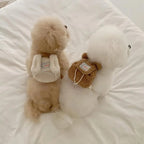 Cute Plush Pet Outing Backpack (Puppy, Dog & Cat, Multi-Function)