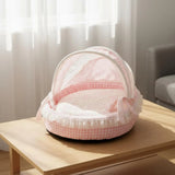 Princess-Style Semi-Enclosed Cat Bed Cradle